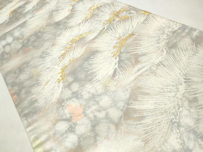 平和屋着物◎六通柄袋帯　唐織　古都の四季　錦引箔　金銀糸　正絹　逸品　CABJ3830qe