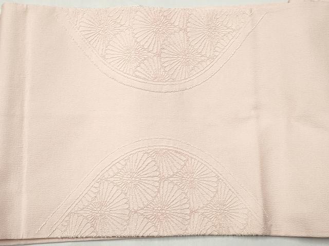 平和屋着物◎中国三大刺繍　相良刺繍　太鼓柄袋帯　立涌菊文　正絹　逸品　CABJ3842qe