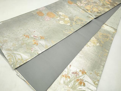 平和屋着物◎六通柄袋帯　加賀小袖　金銀糸　正絹　逸品　CABJ3856qe