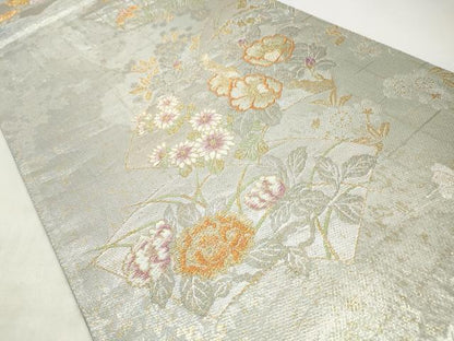 平和屋着物◎六通柄袋帯　加賀小袖　金銀糸　正絹　逸品　CABJ3856qe