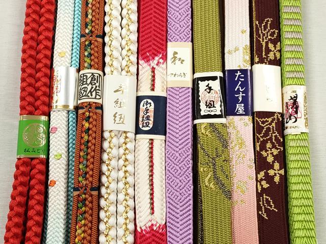 平和屋着物●和装小物　帯締め10本セット　高麗組　笹浪組　平源氏組　礼装用　逸品　未使用　CABJ3871qe