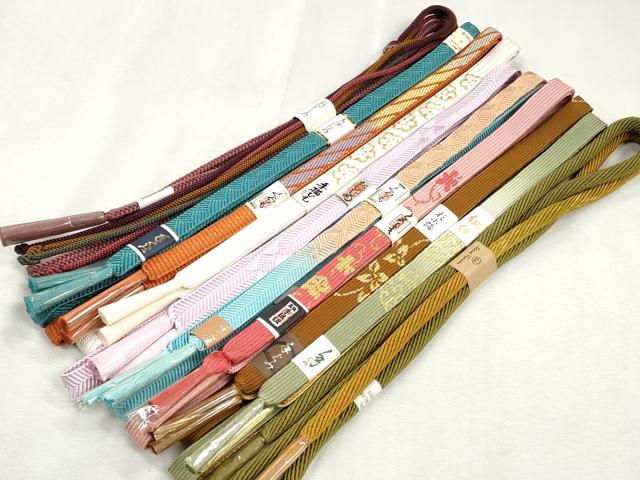 平和屋着物●和装小物 帯締め10本セット 高麗組 笹浪組 唐組 鎌倉組 TOKI志すい 礼装用 金糸 未使用 CABJ3872qe