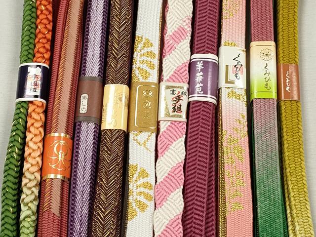 平和屋着物●和装小物　帯締め10本セット　高麗組　笹浪組　唐組　大和組　逸品　未使用　CABJ3873qe