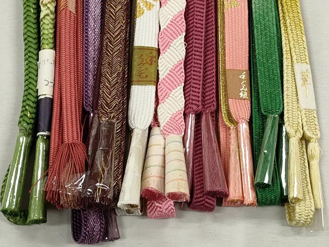 平和屋着物●和装小物　帯締め10本セット　高麗組　笹浪組　唐組　大和組　逸品　未使用　CABJ3873qe