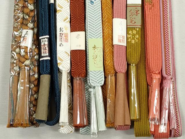 平和屋着物●和装小物　帯締め10本セット　高麗組　唐組　笹浪組　大和組　礼装用　金糸　逸品　未使用　CABJ3875qe