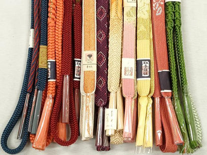 平和屋着物●和装小物　帯締め10本セット　高麗組　唐組　笹浪組　大和組　金糸　逸品　未使用　CABJ3879qe