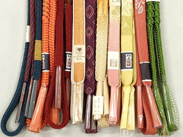 平和屋着物●和装小物　帯締め10本セット　高麗組　唐組　笹浪組　大和組　金糸　逸品　未使用　CABJ3879qe