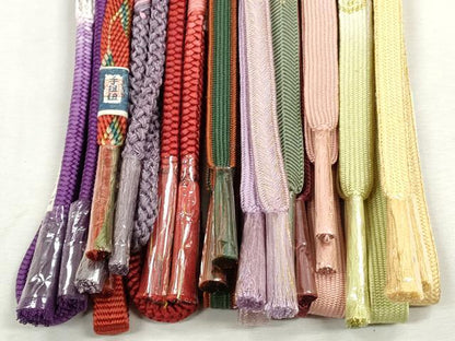 平和屋着物●和装小物　帯締め10本セット　高麗組　笹浪組　大和組　鴨川組　金糸　逸品　未使用　CABJ3900qe