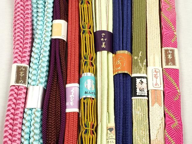 平和屋着物●和装小物　帯締め10本セット　高麗組　冠組　大和　唐組　金糸　さが美扱い　逸品　未使用　CABJ3905qe