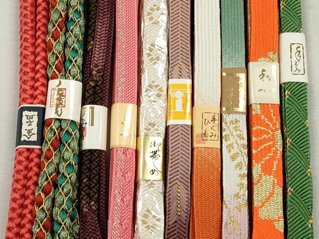 平和屋着物●和装小物　帯締め10本セット　高麗組　唐組　笹浪組　礼装用　金糸　逸品　未使用　CABJ3920qe