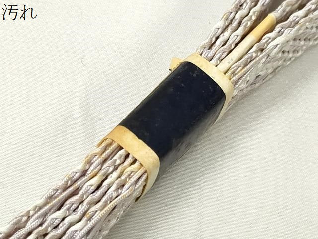 平和屋着物＊夏物　和装小物　上質な帯締め10本セット　レース織　銀糸　逸品　未使用　CABJ3942qe