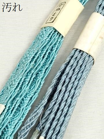 平和屋着物＊夏物　和装小物　上質な帯締め10本セット　レース織　銀糸　逸品　未使用　CABJ3952qe