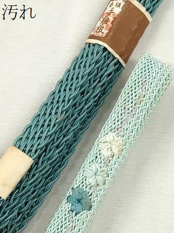 平和屋着物＊夏物　和装小物　上質な帯締め10本セット　レース織　金糸　逸品　未使用　CABJ3953qe