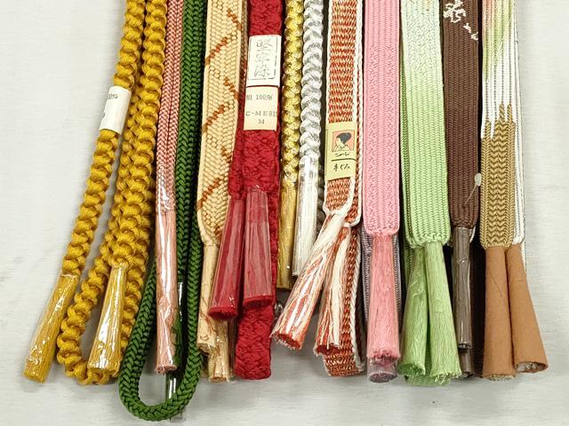 平和屋着物●和装小物　帯締め10本セット　高麗組　平源氏組　礼装用　金糸　逸品　未使用　CABJ3963qe