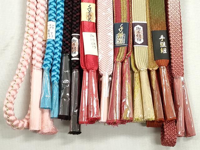 平和屋着物●和装小物　帯締め10本セット　高麗組　笹浪組　大和組　鴨川組　金糸　逸品　未使用　CABJ3966qe