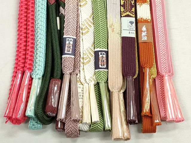 平和屋着物●和装小物　帯締め10本セット　高麗組　笹浪組　唐組　奈良組　礼装用　金糸　逸品　未使用　CABJ3973qe