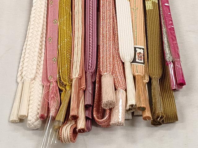 平和屋着物●和装小物　帯締め10本セット　高麗組　畝組　礼装用　金糸　さが美扱い　逸品　未使用　CABJ3978qe