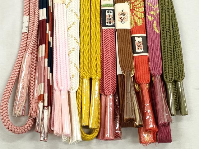 平和屋着物●和装小物　帯締め10本セット　高麗組　笹浪組　御岳組　鴨川組　礼装用　金糸　逸品　未使用　CABJ3984qe