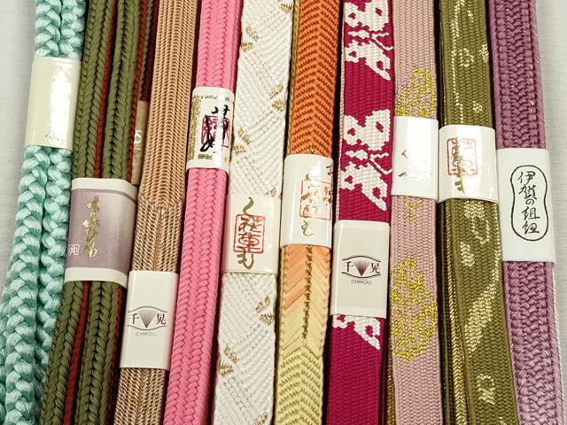 平和屋着物●和装小物　帯締め10本セット　高麗組　笹浪組　唐組　礼装用　金糸　逸品　未使用　CABJ3985qe