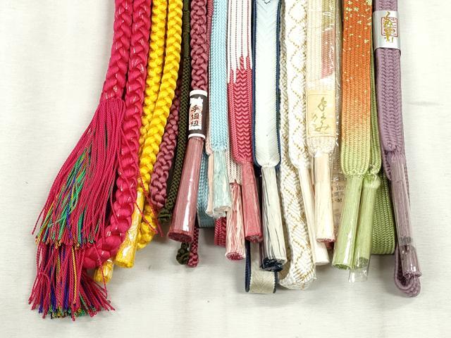 平和屋着物●和装小物　帯締め10本セット　高麗組　唐組　大和組　礼装用　金糸　逸品　未使用　CABJ3987qe