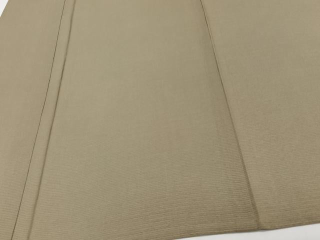 平和屋着物＊夏物　色無地　絽　利休茶色　正絹　逸品　CABJ4004xi