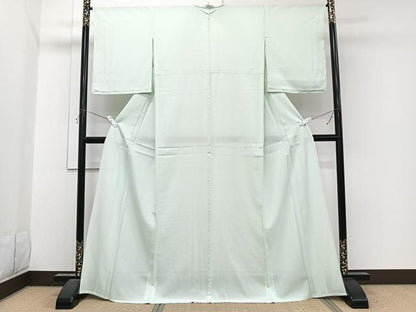 平和屋着物＊夏物　色無地　絽　若芽色　正絹　逸品　未使用　CABJ4005xi