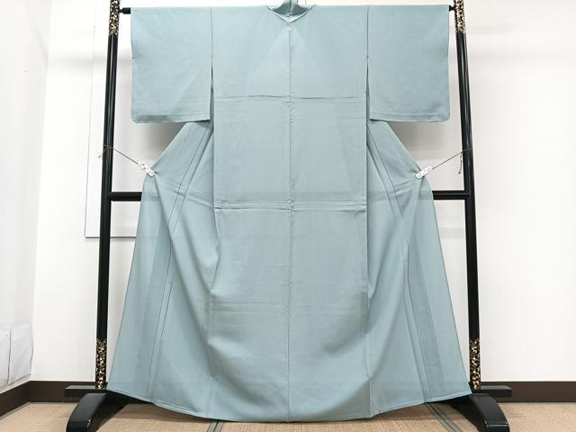 平和屋着物＊夏物　色無地　絽　千草色　正絹　逸品　未使用　CABJ4006xi