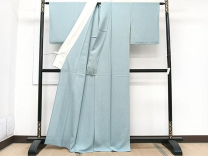平和屋着物＊夏物　色無地　絽　千草色　正絹　逸品　未使用　CABJ4006xi