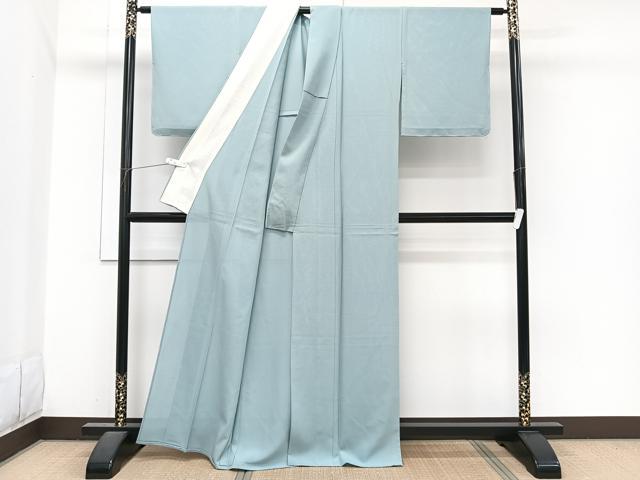 平和屋着物＊夏物　色無地　絽　千草色　正絹　逸品　未使用　CABJ4006xi