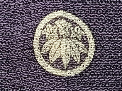 平和屋着物＊夏物　本加賀友禅作家　白坂幸蔵　色無地　絽縮緬　濃鼠色　正絹　逸品　未使用　CABJ4009xi