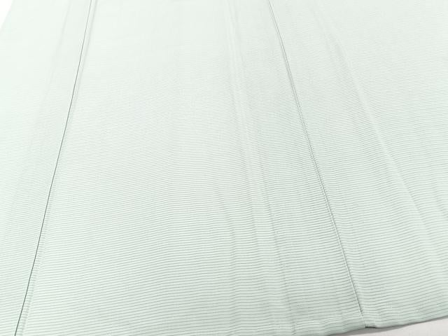平和屋着物＊夏物　色無地　絽　若芽色　正絹　逸品　CABJ4010xi