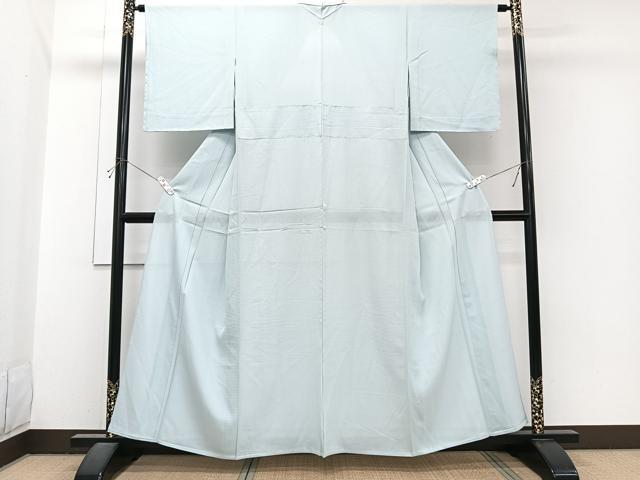 平和屋着物＊夏物　色無地　絽　藍白色　正絹　逸品　未使用　CABJ4011xi