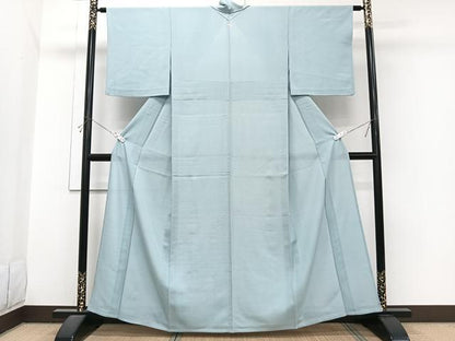平和屋着物＊夏物　色無地　絽　浅縹色　正絹　逸品　CABJ4013xi