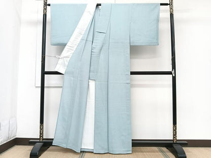 平和屋着物＊夏物　色無地　絽　浅縹色　正絹　逸品　CABJ4013xi