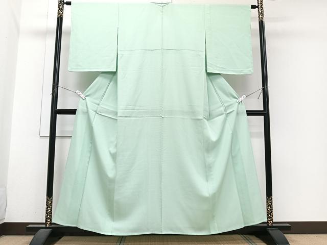 平和屋着物＊夏物　色無地　絽　薄萌黄色　正絹　逸品　未使用　CABJ4014xi
