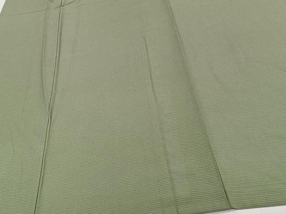 平和屋着物＊夏物　色無地　絽　柳茶色　正絹　逸品　CABJ4015xi