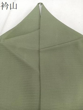 平和屋着物＊夏物　色無地　絽　柳茶色　正絹　逸品　CABJ4015xi