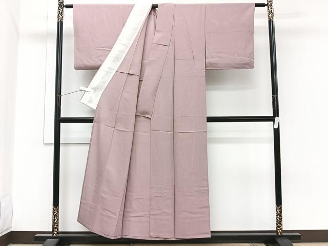 平和屋着物＊夏物　色無地　絽　梅鼠色　正絹　逸品　CABJ4018xi