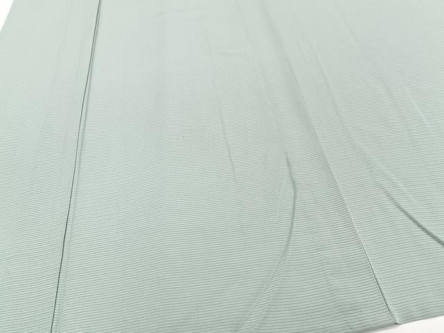 平和屋着物＊夏物　色無地　絽　柳鼠色　正絹　逸品　CABJ4021xi