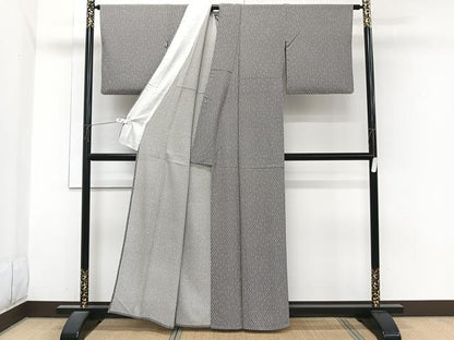 平和屋着物＊夏物　小紋　絽　網目文　正絹　逸品　CABJ4024xi