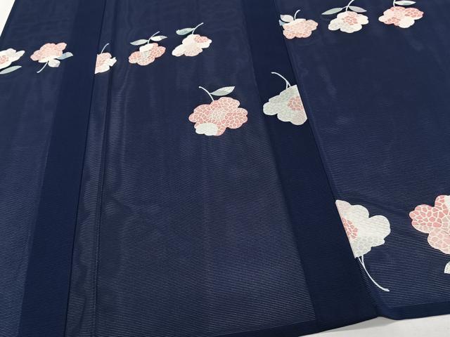 平和屋着物＊夏物　小紋　絽　草花文　正絹　逸品　未使用　CABJ4028xi