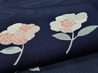 平和屋着物＊夏物　小紋　絽　草花文　正絹　逸品　未使用　CABJ4028xi
