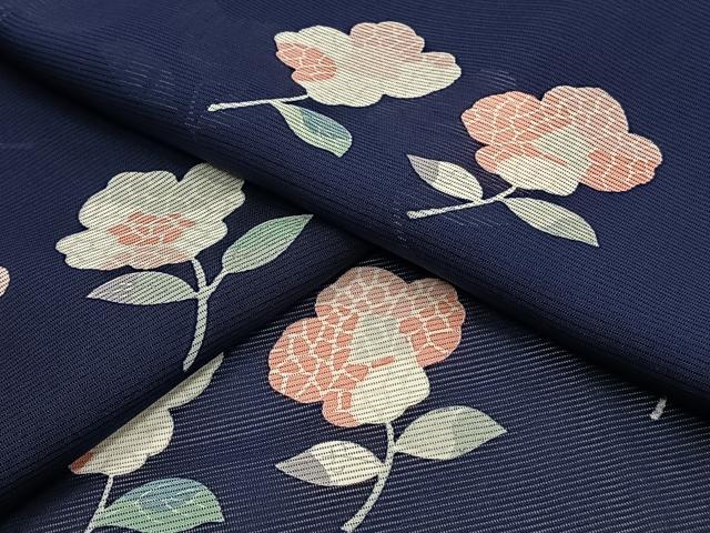 平和屋着物＊夏物　小紋　絽　草花文　正絹　逸品　未使用　CABJ4028xi