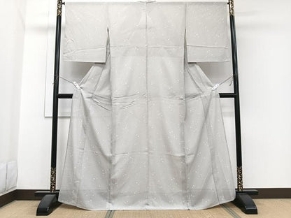 平和屋着物＊夏物　江戸小紋　絽　大小あられ　正絹　逸品　CABJ4029xi