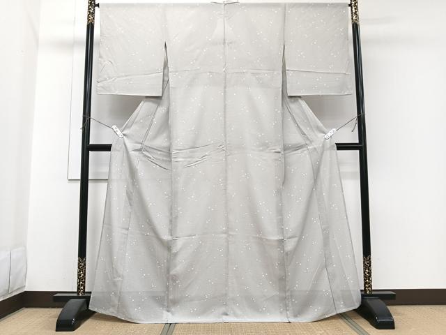 平和屋着物＊夏物　江戸小紋　絽　大小あられ　正絹　逸品　CABJ4029xi