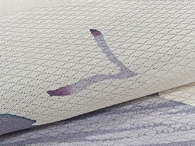 平和屋着物＊夏物　訪問着　菱紗　遠山飛鳥文　正絹　逸品　未使用　CABJ4031xi