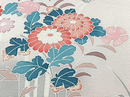 平和屋着物＊夏物　訪問着　絽　友禅　草花文　正絹　逸品　未使用　CABJ4033xi