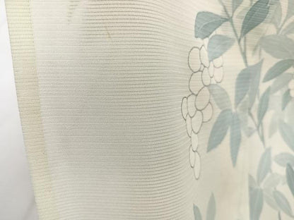 平和屋着物＊夏物　訪問着　絽　南天文　銀彩　ロング丈　正絹　逸品　CABJ4037xi