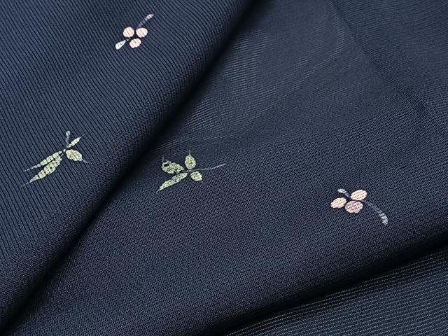 平和屋着物＊夏物　小紋　絽　ろうけつ染め　草花文　正絹　逸品　CABJ4038xi