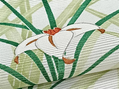 平和屋着物＊夏物　小紋　絽　草花文　正絹　逸品　CABJ4040xi